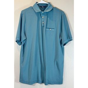Hart Schaffner Marx Short Sleeve Textured Knit Polo Shirt Women’s Medium